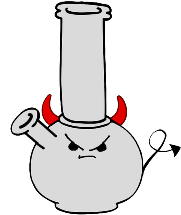 Devil Bong, chilling in the garden